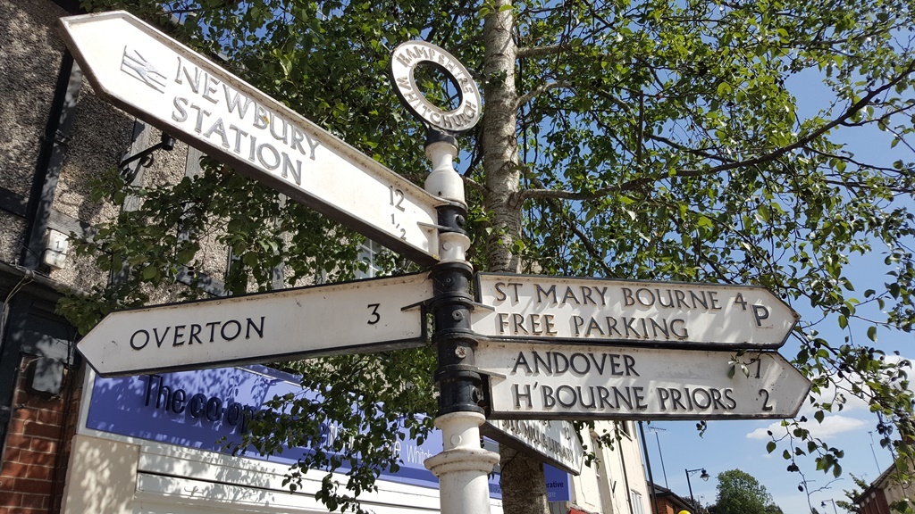 Fingerpost in Summer, Whitchurch