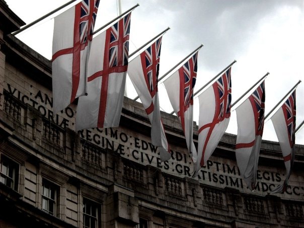 White Ensigns Admiralty Arch