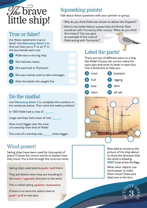 Activity Sheet (BraveLittleShip)