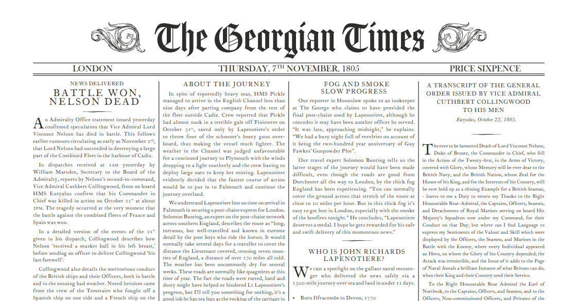 Georgian Times exerpt