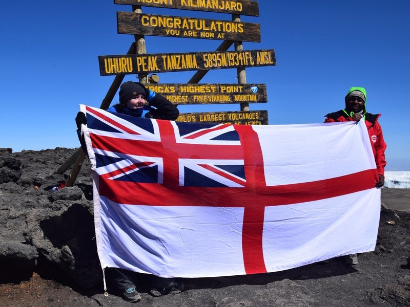 Kate at Kili Summit