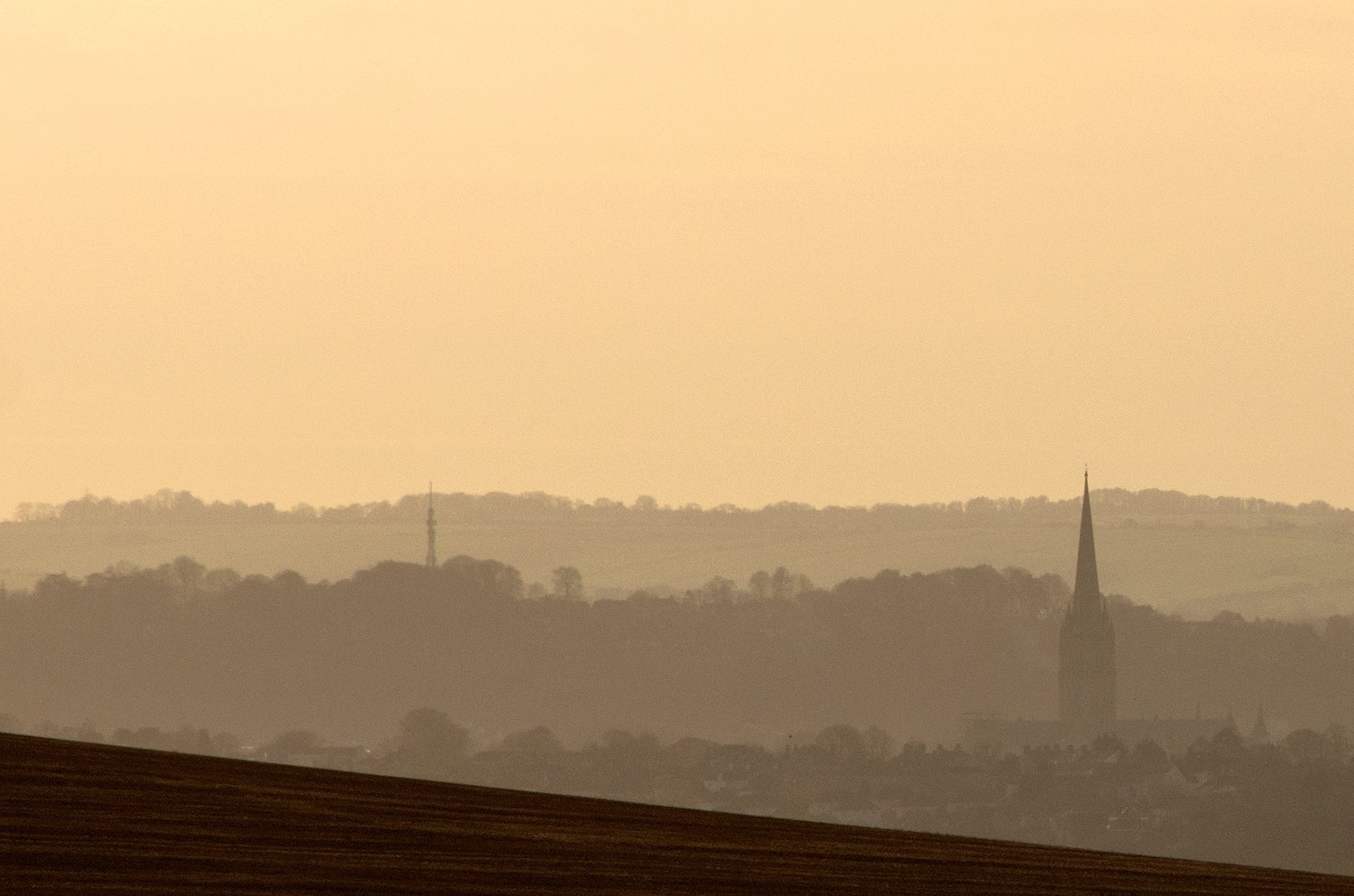 Salisbury from Figsbury Ring (c) Ian Gregory